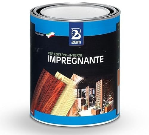 Impregnante a Solvente Trasparente DOUGLAS 2BM | Protezione Legno dalle Muffe, Interni ed Esterni | Per Mobili, Steccati, Porte, Tapparelle, Persiane, Sottotetti e Rivestimenti | Formato 0,75 lt