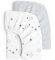 lulumoon 2er Set Kinder Spannbettlaken, Musselin-Baumwolle Spannbetttuch für Babybett und Kinderbett 60x120cm / 70x140cm Reisebett Spannlaken Beistellbett Leintücher (Stern Grau, 70x140cm)