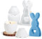 Moule en Silicone Lapin Pâques, Moule en Silicone Oeuf, Moule à Bougie Lapin 3D, Moule en Silicone pour Plâtre, Moule Silicone pour Bougeoir de Pâques Coquille d'oeuf, Moule Pour Cadeaux De Pâques DIY