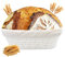 Zeripikfoasp Gärkörbchen, Gärkorb Oval, Brot Backen Zubehör, Brotkorb mit Waschbarem Leineneinsatz, Peddigrohr Gärkorb Zum Brotbacken Leicht Zu Reinigen, für Professionelle und Häusliche Bäcker