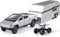 VivaJoy Cybertruck Modellauto - Auto Spielzeug 1/32 Diecast Cybertruck mit Anhänger, Metall Pick-Up Modellautos in mit Rückzugsfunktion – Auto Spielzeug und Geschenk für Tesla Cybertruck Liebhaber