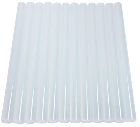 Raintwo Lot de 12 bâtons de colle chaude, transparents, 11 mm x 150 mm, pour pistolet à colle chaude
