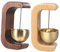 Ciieeo 2 Campanelli A Vento In Legno Per Aziende E Case Con Campanello Magnetico Per Negozianti Per L'Apertura Della Porta Decorazione Per Porta D'Ingresso