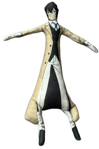 Xinchangda BSD Dazai Osamu Stofffigur Nakajima Atsushi Kissen Nakahara Chuuya Kissen, Anime weiche Figur, drehbar mit Eisendraht, Skelett, Sofa, Bett, Auto, Dekoration, Ornament, Sammlerstücke