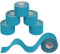 BB Sport 6 Rollen Kinesiologie Tape 5 cm x 5 m Viele Farben E-Book Anwendungsbroschüre Physio Tape Set Elastisch Wasserfest Muskelstraffende Bänder, Farbe:hellblau