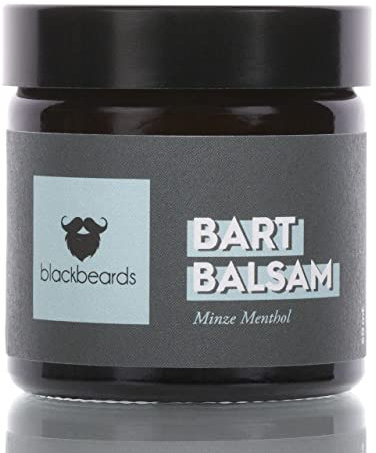 blackbeards Bartbalsam Minze-Menthol ● Kühler, frischer Duft ● Mit Sheabutter & Jojobaöl ● Bartpflege vom 3-Tage-Bart bis Vollbart ● Für einen weichen, gepflegten Bart ● Handarbeit aus Deutschland