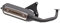 Silex Ersatz Auspuff Offen Auspuffanlage für YAMAHA Aerox, Neos, Jog, R, RR - MBK Nitro, Ovetto, Mach G - Aprilia SR50, SR Rally, Area 51 - Malaguti F12, F15, Beta Ark - Minarelli liegend