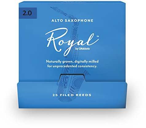 Royal by D'Addario Blätter für Altsaxophon, Stärke 2,0, 25 Stück