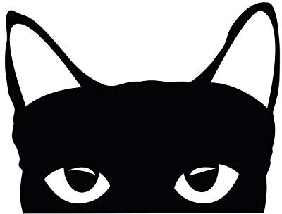 Aufkleber Katzenblick Katze Fun Autoaufkleber Sticker Waschstrassenfest UV-Beständig Premium Edition