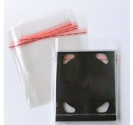 Bustine PPL per CD spessore my 50 Inserimento Custodie Jewel Case - Qtà 100