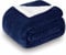 SOCHOW Sherpa Fleece Throw Blanket, Double-Sided Super Soft Luxurious Plush Blanket 228cm×228cm, Navy Blue