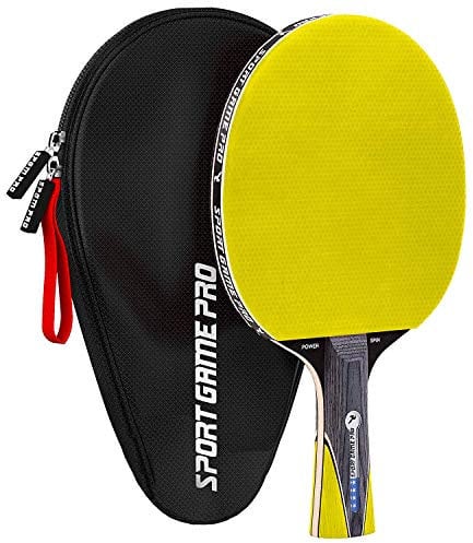 Pala de ping pong con Killer Spin + funda gratis, raqueta de tenis de mesa profesional para jugadores principiantes y avanzados, mejora tus habilidades de ping pong con el juego de paletas de ping