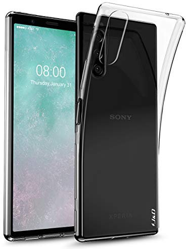 J&D Compatibile per Sony Xperia 5 Cover, [Ultra Magro] [Peso Leggero] Ultra-Chiaro Urto Resistente Protettiva Snella Silicone Respingente Custodia per Sony Xperia 5 Case - Trasparente