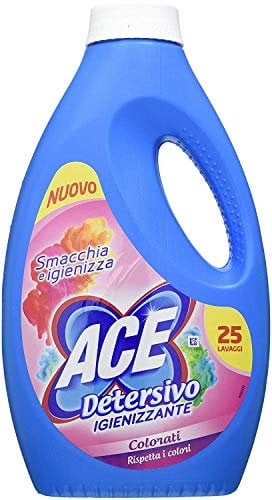 4 FLACONI ACE DETERSIVO Liquido IGIENIZZANTE PER COLORATI DA 25 LAVAGGI 1375 ML