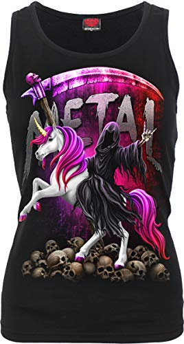 Spiral Metallicorn Frauen Top schwarz M 100% Baumwolle Gothic, Rockwear