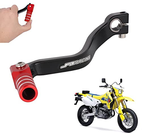 AnXin Pedale Cambio Moto, CNC Alluminio Leva Cambio Moto per DRZ400S DRZ400SM DRZ400E 2000-2019 RMX250 1989-1998 - Rosso