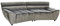 KAWOLA Big Sofa NERLA Stoff Velvet Silber