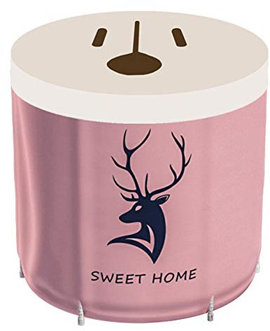 XQHD Baignoire Pliante Portable, Spa Adulte Douche Trempage Baril Antidérapant Spa De Salle De Bain Cabine De Douche Voyage,E