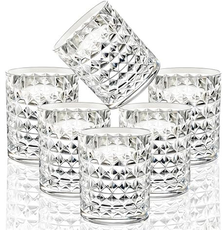 VeiledGem 250ml Tritan Kunststoff Wassergläser Trinkgläser Plastik Becher Longdrinkgläser Saftgläser Camping Gläser Acryl Trinkbecher Spülmaschinenfest BPA frei Unzerbrechlich Wiederverwendbar