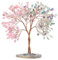 Nupuyai Kristallbaum Feng Shui Edelstein Baum, Glücksbaum, Geldbaum Geschenk, Hochzeit, Deko Wohnzimmer Schlafzimmer(Rosenquarz &Fluorit, Achat Scheibe Basis)
