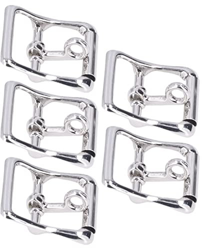 5 Stück Gürtelschnalle, DIY Zinklegierung Glänzend Verschleißfeste Rollschnallen Hardware Zubehör für Brieftasche Camping Gürtel, Haustierhalsbänder, Taschen, Lederhandwerk(20mm)