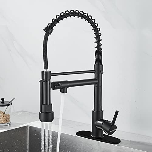 Robinet de cuisine, pulvérisateur à tirette Robinet à ressort, tout en cuivre
