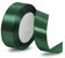 Satinbands Dunkelgrün 25mm Breit, 23 Meters Weiss Geschenkband für Geschenkverpackungen, DIY-Basteleien, Blumensträuße, Nähprojekte, Schleifenherstellung, Geburtstags- und Hochzeitsdekorationen