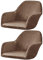 Stretch Stuhlhussen Samt mit Armlehne Stuhlbezug 1/6/2/4er Set Luxus-Samt Bürostuhl Bezug Stuhlschonbezug Sessel Esszimmerstuhlhussen Armlehnstuhl Stuhlabdeckung ( Color : #12 , Size : 2 Stücke )