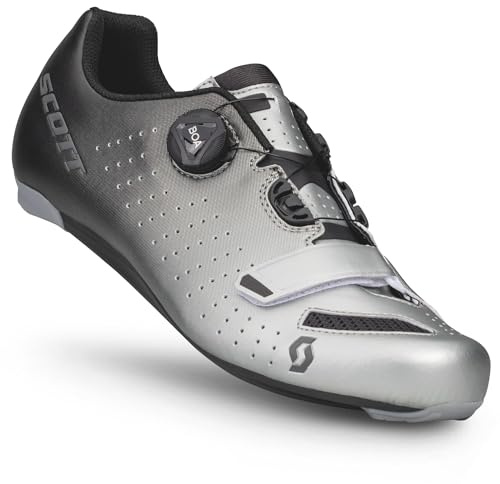 SCOTT Road Comp Boa Rennrad Fahrrad Schuhe metallic silberfarben/schwarz 2026: Größe: 42