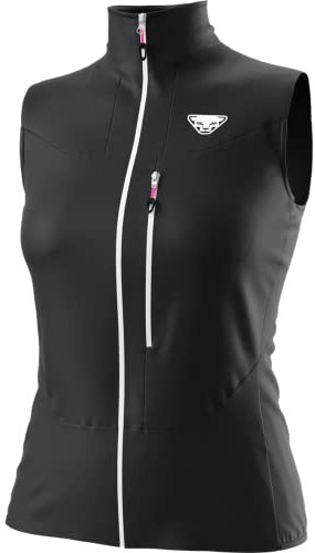 Dynafit W Traverse Dynastretch Vest Schwarz - Windabweisende atmungsaktive Damen Dynastretch Weste, Größe XL - Farbe Bla