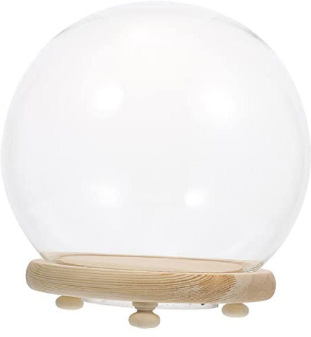 Homoyoyo Mikro-landschaftsverzierung Blumen Vitrine Glocke Kuppel Lampenschirme Für Deckenventilatoren Kuppel Zur Figurendarstellung Schneekugel Selber Machen Glas Lebensmittel Butterdose