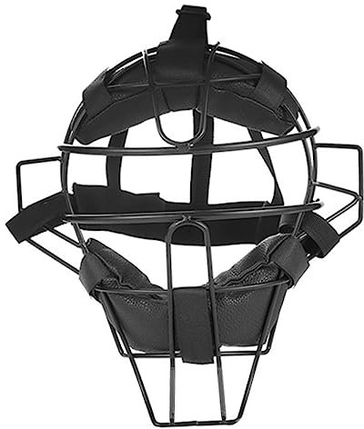 Baseball -Fängermasken, Erwachsene weiche gepolsterte Softball -Gesichtsschutzabdeckung, leichte Baseball -Fänger -Maske, Baseballfänger -Helm für Erwachsene (schwarz)