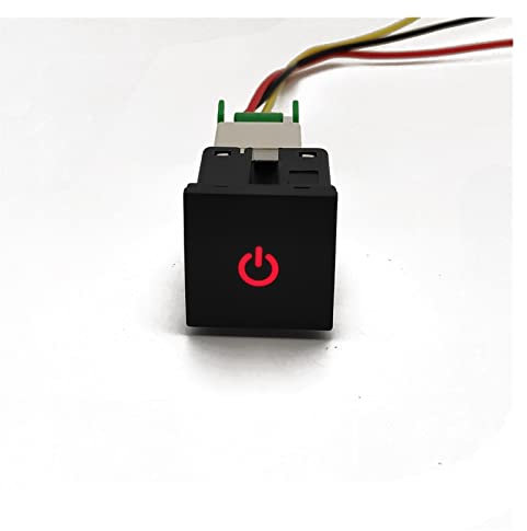 jfqm Voiture lumière rouge emballage Radar mise sous tension caméra miroir bouton de commutation adapté for VW Golf 6 adapté for Jetta 5 MK5 adapté for Caddy adapté for EOS adapté for Scirocco ( Color