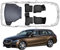 Rizline Passgenau 3D Fussmatten & Kofferraumwanne Auto Set Kompatibel mit Mercedes C Klasse SW W205 2014-2021 Auto Zubehör Gummimatten & Kofferraummatte Auto TPE Allwetter Geruchlos Schwarz