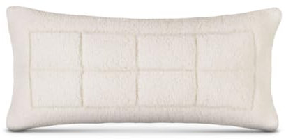 Kissenhülle 40x80cm - Sherpa-Fleece - Kuscheliger Bezug mit Reißverschluss - ideal als Dekokissen Schlafkissen Sofakissen - Öko Tex