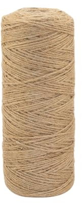 Hilpaty Corda di Iuta Naturale 1mm 300M Spago Corda per Decorativa, Giardinaggio, Artigianato, Fai da te, Imballaggio Regalo, Floricoltura