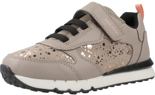 Geox Mädchen J Fastics Girl B Sneaker, Beige, 28 EU