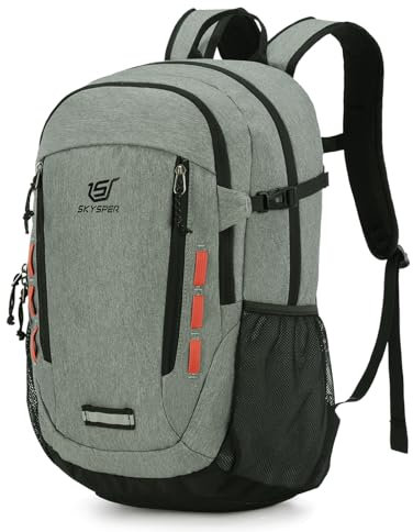 SKYSPER Hiking Backpack 30L Lightweight Travel Backpack Hiking Day Pack for Men Women(Grey)