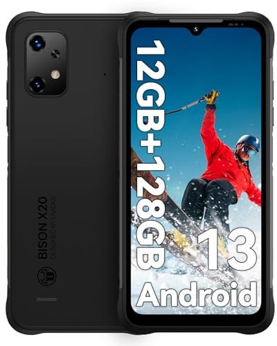 UMIDIGI X20 Outdoor Handy Ohne Vertrag,6+6GB+128GB/1TB Smartphone 4G,IP68 Handy Wasserdicht, 6000mAh 6,53 HD+ Display Android 13 Smartphone ohne vertrag, Octa Core Prozessor,20MP,Dual SIM/NFC/GPS/OTG