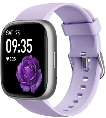 TOOBUR Montre Connectée Femme avec Alexa et Podometre, 1,83 Smartwatch Montre Sport avec 100 Sports, Repondre Appel, Cardiofrequencemetre, Étanche IP68 Natation, Compatible avec iOS Android