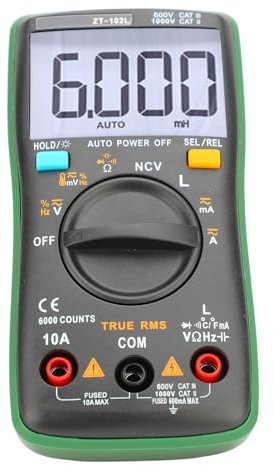 Digitales Multimeter, Hochgenaues Induktivitäts-, Kapazitäts- und Widerstandstester, LCR-Messgerät mit NCV-Funktion, Hintergrundbeleuchtetes Display für Verschiedene Messungen