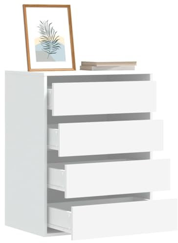 CFODOJ Schränke & Aufbewahrung, Kommode, Eckkommode, weiß, 60 x 41 x 76 cm, Holzwerkstoff