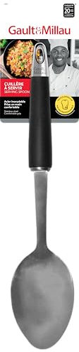 GAULT&MILLAU - Cuillère à Servir - Design élégant et robuste - Idéale pour le service des plats chauds et froids - Lot de 1, La Collection Inox Brossé