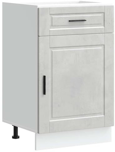 vidaXL Mueble bajo de Cocina Porto Gris Cemento Madera reconstituida