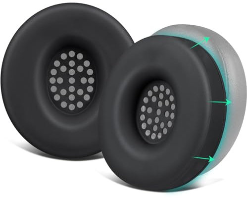 SOULWIT Silicone Ear Pads Cover Protector for Beats Solo4/Solo 4, Solo3, Solo2 Headphones Cushions, Sweatproof, Easily Washable, Rugged Durability - Black