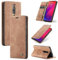 SLWYF Handyhülle für Xiaomi Mi 9T/Mi 9T Pro/Redmi K20/K20 Pro Hülle,PU Leder Flip Tasche Klappbar Magnet Wallet Lederhülle, Silikon Bumper Klapphülle Case mit Kartenfäch für Xiaomi Mi 9T, Braun