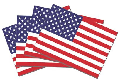 50 Stück - USA - Aufkleber - Sticker - Stars and Stripes - Flag - Flagge - Fahne - Banner - DinA8-7cm x 4cm