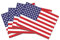 50 Stück - USA - Aufkleber - Sticker - Stars and Stripes - Flag - Flagge - Fahne - Banner - DinA8-7cm x 4cm