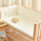 ENAZKLADB Umrandung Babybett Baby Bettumrandung Nestchen Babybett Kinderbett Umrandung Bettschutz Beistellbett Baby Bed Protection Sides Laufstall Umrandung