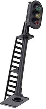 DIYEAH Eisenbahn Zug Signale 3-Licht Block Miniatur Ampel Modell für Sandtischdekoration Realistisches Zugsignallicht für Mikrolandschaftsdesign in Rot Grün Gelb